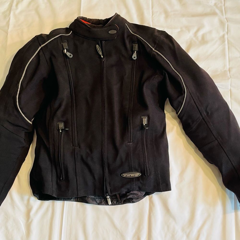 Harley Davidson Motorcycle Jacket Black size Small great condition.